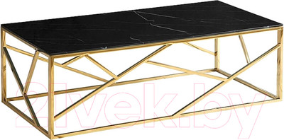 Журнальный столик Signal Escada A II (эффект черного мрамора/золото)