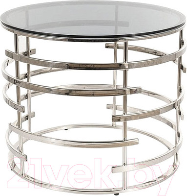 Журнальный столик Signal Livia (дымчатый/серебристый)