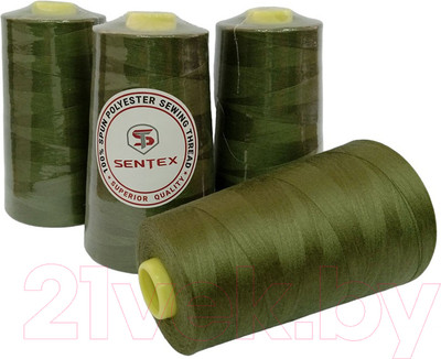 Набор швейных ниток Sentex 100% полиэстер 50/2 5000 ярдов 1280 (4шт)