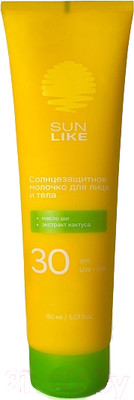 Молочко солнцезащитное Sun Like Для лица и тела SPF30 (150мл)