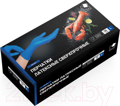 Перчатки одноразовые A.D.M High Risk Латексные HR003S (L, 50шт)