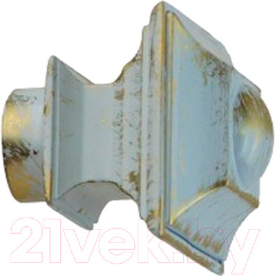 Набор наконечников для карниза Lm Decor YF030 Верди 16мм (2шт, белое золото)