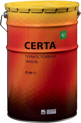 Краска Certa Термостойкая 9004 700С (25кг, черный)