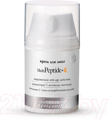 Крем для лица PREMIUM Homework Multipeptide + C (50мл)