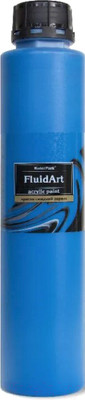 Акриловая краска KolerPark Fluid Art Жидкий акрил (800мл, синий)