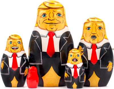 Матрешка сувенирная Брестская Фабрика Сувениров Дональд Трамп / 5191