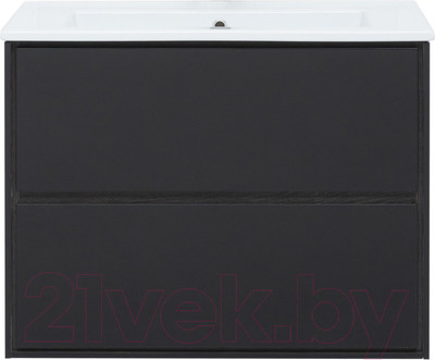 Тумба под умывальник Aquanet Милан 85 / 316703 (черный глянец)