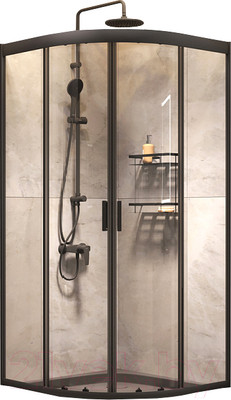 Душевой уголок AM.PM Gem 90x90 WK90EN (черный)