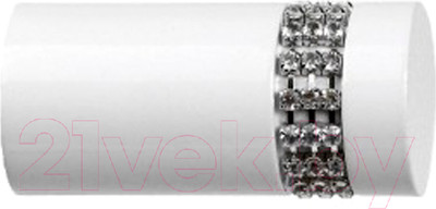 Набор наконечников для карниза Lm Decor YF116 Имидж 25мм (белый глянец)