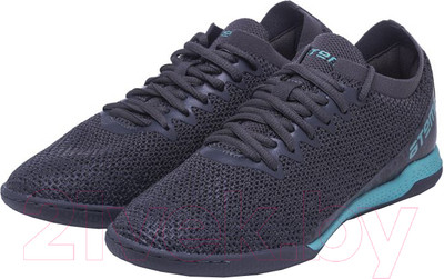 Бутсы футбольные Atemi Indoor Junior SBA-003 (серый/бирюзовый, р-р 38)