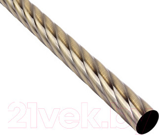 Труба для карниза Lm Decor Витая 16мм (антик, 3м)