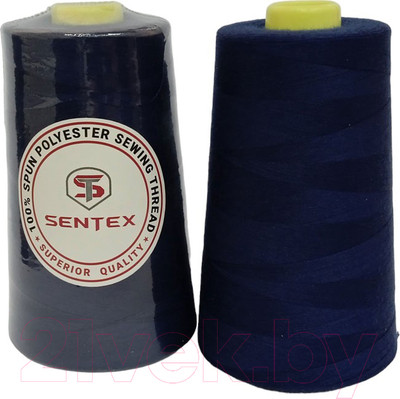 Набор швейных ниток Sentex 100% полиэстер 50/2 5000 ярдов 1301 (2шт)