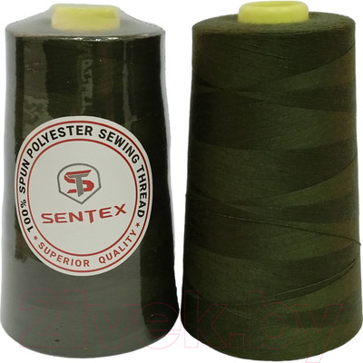 Набор швейных ниток Sentex 100% полиэстер 50/2 5000 ярдов 1358 (2шт)