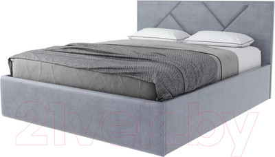 Каркас кровати Stolline Лима 02 с ПМ/Н 160x200 (велюр Velutto 12)