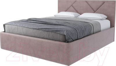 Каркас кровати Stolline Лима 03 с ПМ/Н 160x200 (велюр Velutto 06)