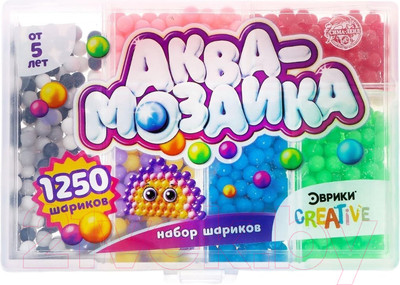 Развивающая игра Эврики Аквамозаика. Набор шариков / 5539794 (1250шт)