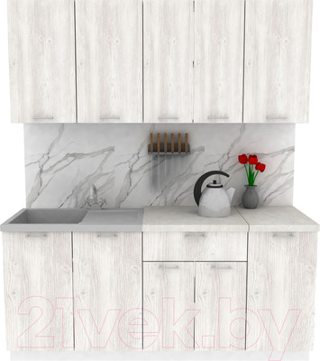 Кухонный гарнитур Eligard Lion 1.8 (сосна каньон/королевский опал)