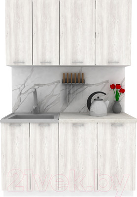 Кухонный гарнитур Eligard Lion 1.4 (сосна каньон/королевский опал)