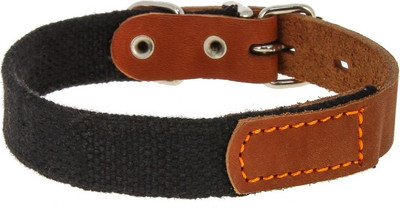 Ошейник КАСКАД Брезентовый с кожей / 00120091