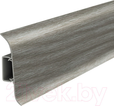 Плинтус Ideal Классик 210 Дуб пепельный 55мм С центральной планкой (2.2м)