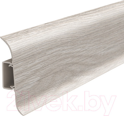 Плинтус Ideal Классик 251 Ясень 55мм С центральной планкой (2.2м)