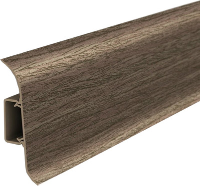 Плинтус Ideal Классик 292 Орех миланский 55мм С центральной планкой (2.2м)