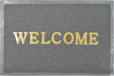 Коврик грязезащитный ComeForte Welcome 40x60 (серый)