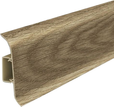 Плинтус Ideal Классик 321 Падук 55мм С центральной планкой (2.2м)