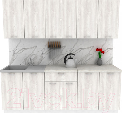 Кухонный гарнитур Eligard Lion 2.2 (сосна каньон/королевский опал)