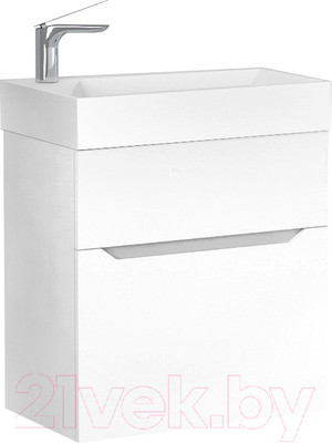Тумба под умывальник Raval Brik 55 / Brk.01.55/P/W/RL (подвесная)