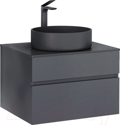 Тумба под умывальник Raval Decent 60 / Dec.01.60/A/RL (подвесная, антрацит)