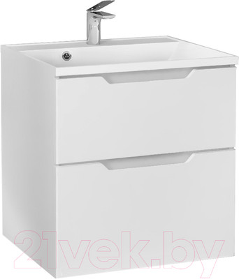 Тумба под умывальник Raval Wector 60 / Wct.01.60/P/W/MD (подвесная)