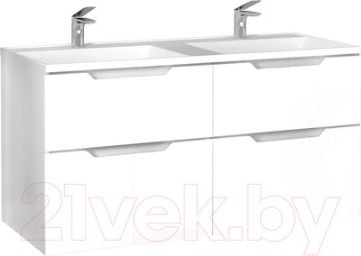 Тумба под умывальник Raval Wector 120 / Wct.01.120/P/W/MD (подвесная)