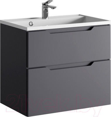 Тумба под умывальник Raval Wector 70 / Wct.01.70/P/A/MD (подвесная, антрацит)