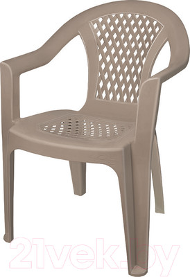 Стул пластиковый Эльфпласт EP042 (серо-коричневый)