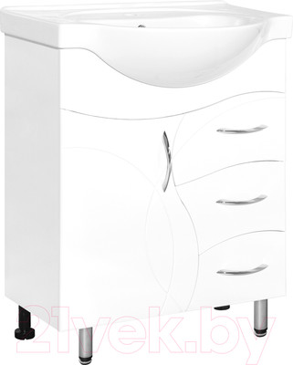 Тумба под умывальник Style Line Амелия 70 3 ящика (для классической раковины)