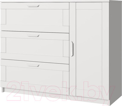 Тумба Anrex Skagen 1D3S (белый)