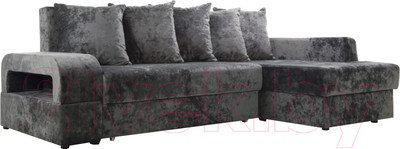 Диван угловой Stolline Марго 1 (28) УП правый (серый велюр)
