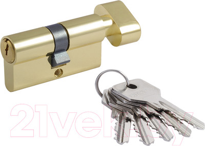 Цилиндровый механизм замка Нора-М STD Z ЛВ-60 30/30 (золото)