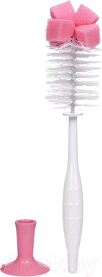 Ершик для бутылочки Sun Delight 34055 (розовый)