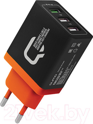 Адаптер питания сетевой Qumo Charger 0019 / Q24350 (черный)