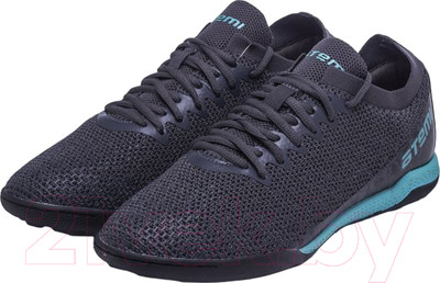 Бутсы футбольные Atemi Turf Kids SBA-003 (серый/бирюзовый, р-р 33)