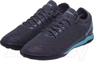 Бутсы футбольные Atemi Turf Kids SBA-003 (серый/бирюзовый, р-р 31)