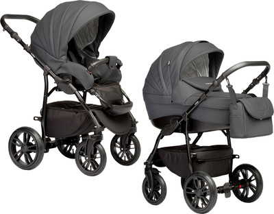 Детская универсальная коляска INDIGO Special 2 в 1 (Is 09, темно-серая кожа)