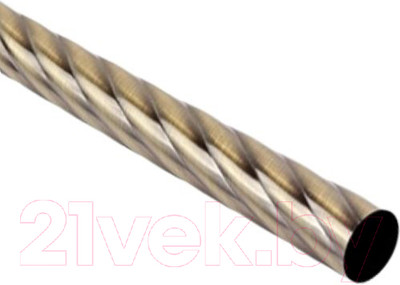 Труба для карниза Lm Decor Витая 19мм (антик, 2м)