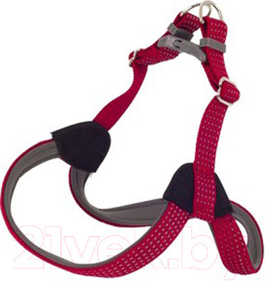 Шлея КАСКАД Премиум / 01230051-02 (светоотражающий, красный)