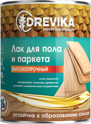 Лак Drevika Алкидный Паркетный (1.8кг, глянцевый)