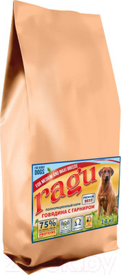 Сухой корм для собак Ragu Для средних и крупных пород говядина с гарниром (3.5кг)