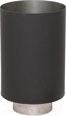 Стакан для дымохода КПД 439/0.8мм+0.7мм ф120/120x200 (черный)