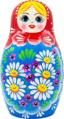 Копилка Брестская Фабрика Сувениров Матрешка с луговыми цветами / mb_7064